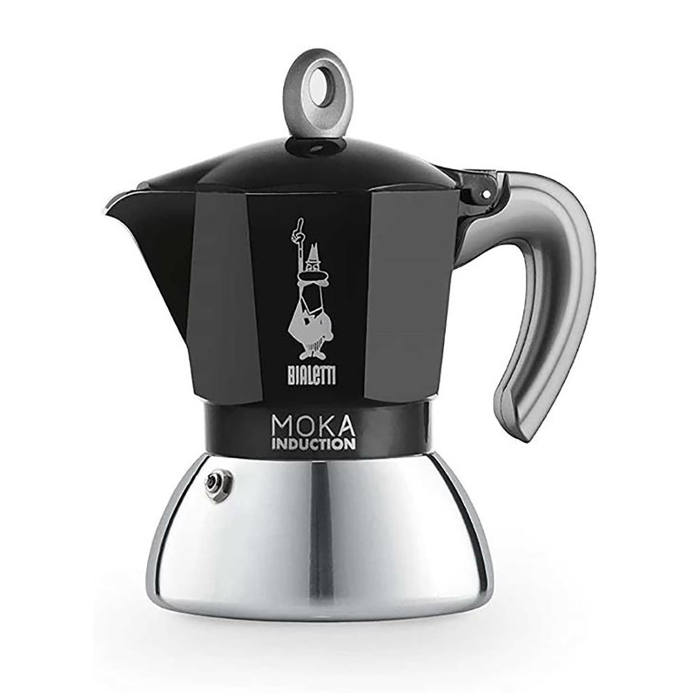 Bialetti® New Moka Induktion Schwarz Espressokocher für 2 und 4 Tassen