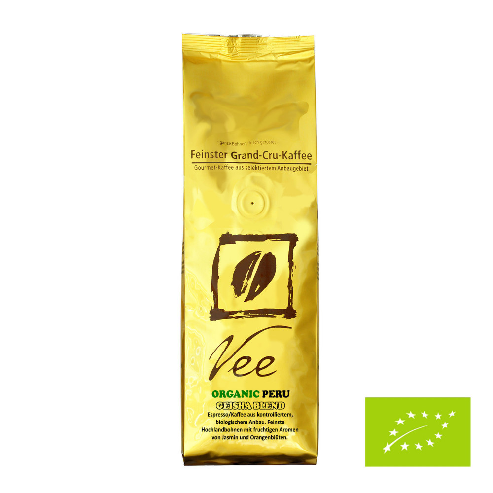 Vee's Organic PERU - Geisha Blend - Täglich frisch und schonend für Sie geröstet. Seit 1999 |